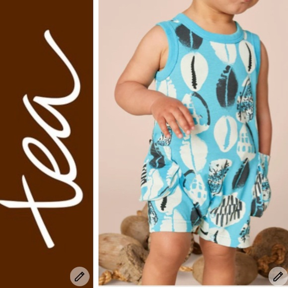 NWT Tea Shell Romper - Picture 3 of 6